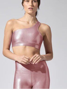 Heroine Sport Cold Shoulder Bra [Rose Gold] - Size Small
